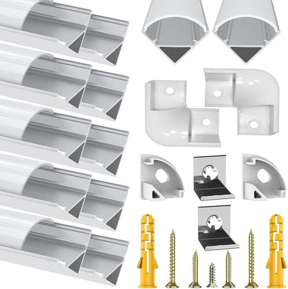 Profil LED Chesbung U-Form 10x1m Aluminiu 12V Alb Cald