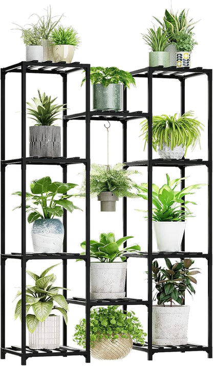 Suport plante Bamworld A-Shape lemn maro 4 niveluri 68 kg