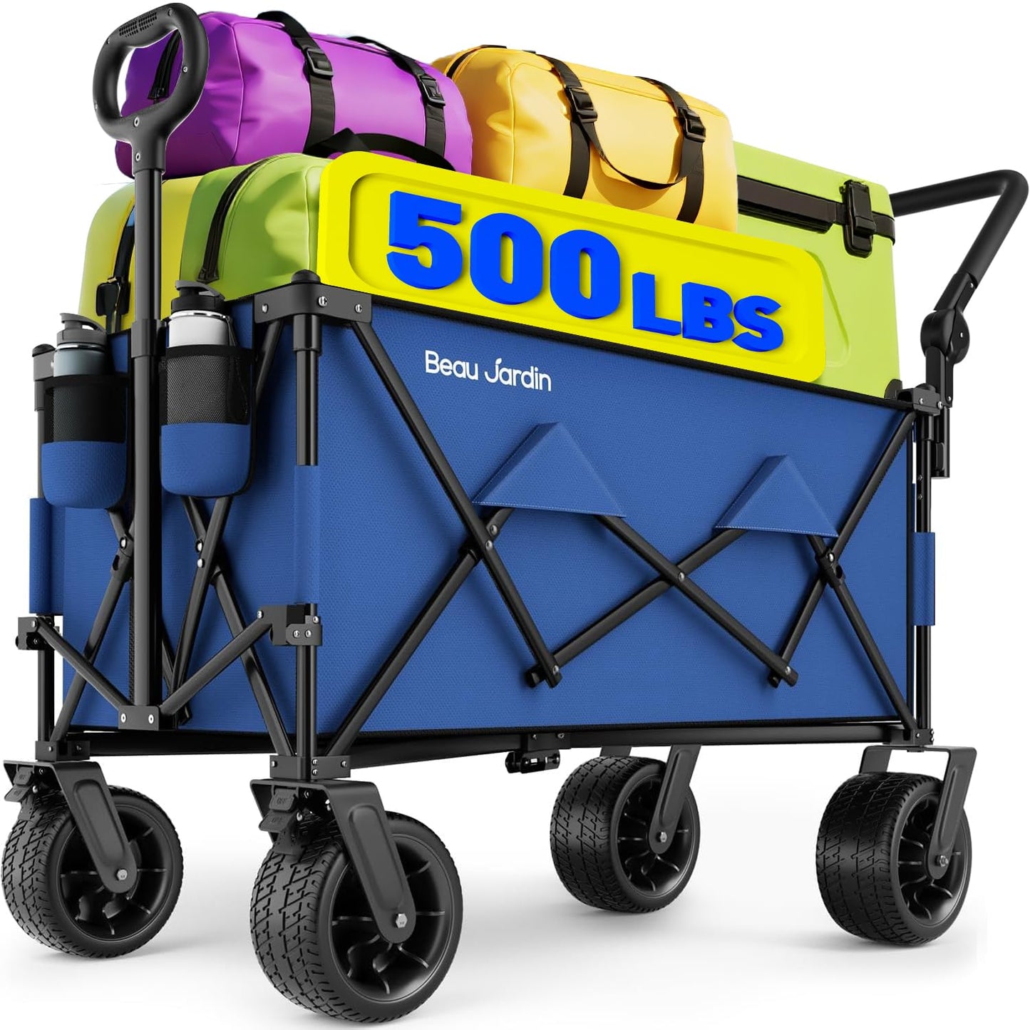 Carucior pliabil BEAU JARDIN AT0311 500 lbs roti all-terrain