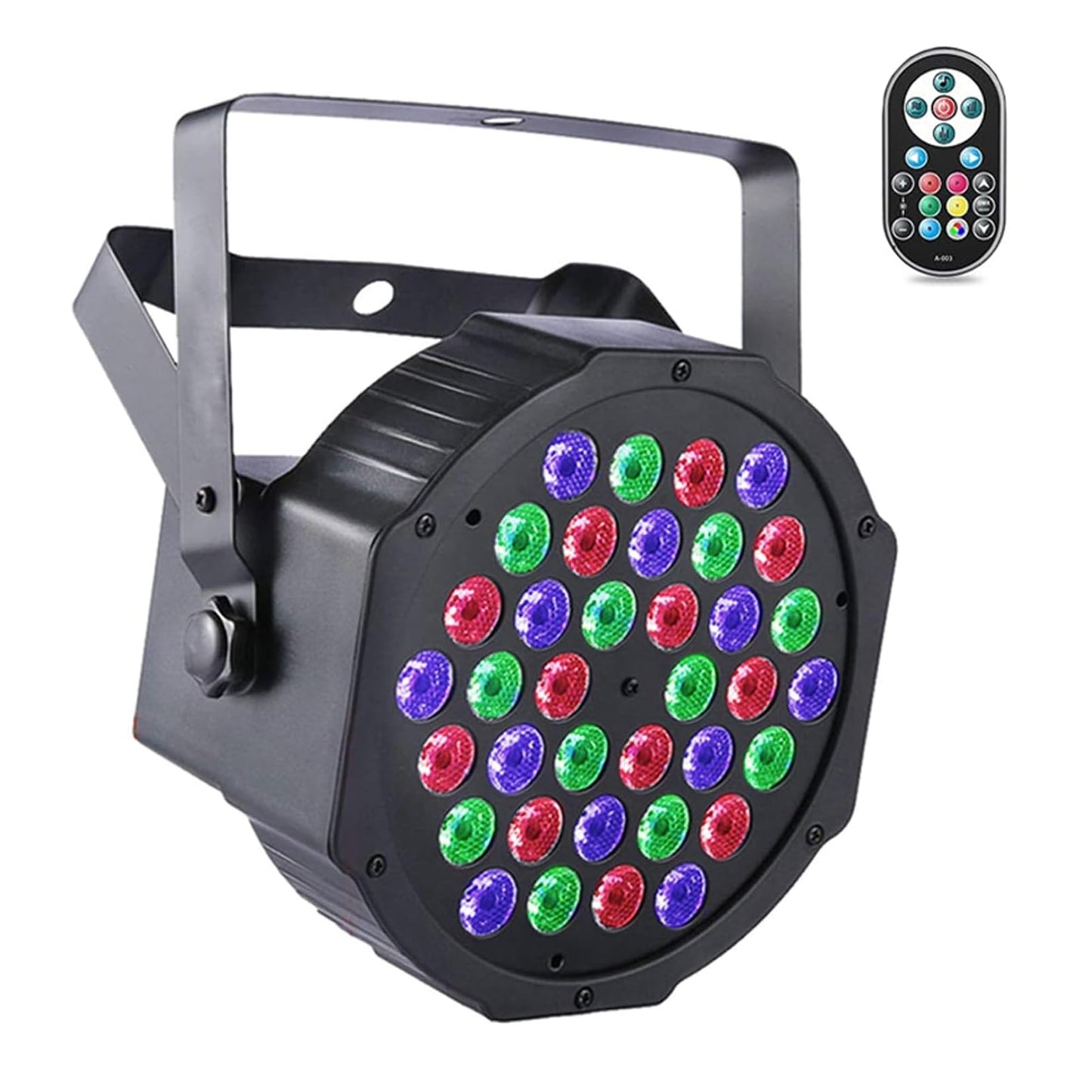 Set lumini scena UKing 1082X4EUB 72W RGB DMX cu telecomanda