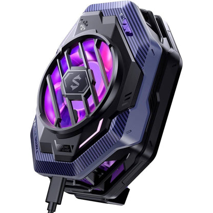 Black Shark FunCooler 3 Pro Mobile Phone Cooler Fan Fast Cooling Sleep Timer Function as Phone Stand Physical Switch 5 Speed Cooling Performance Quiet Gaming for Tiktok Live Streaming