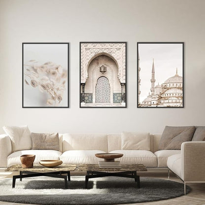Tablou QPLGTU Marble Canvas Painting 60x90 cm, set 3 piese