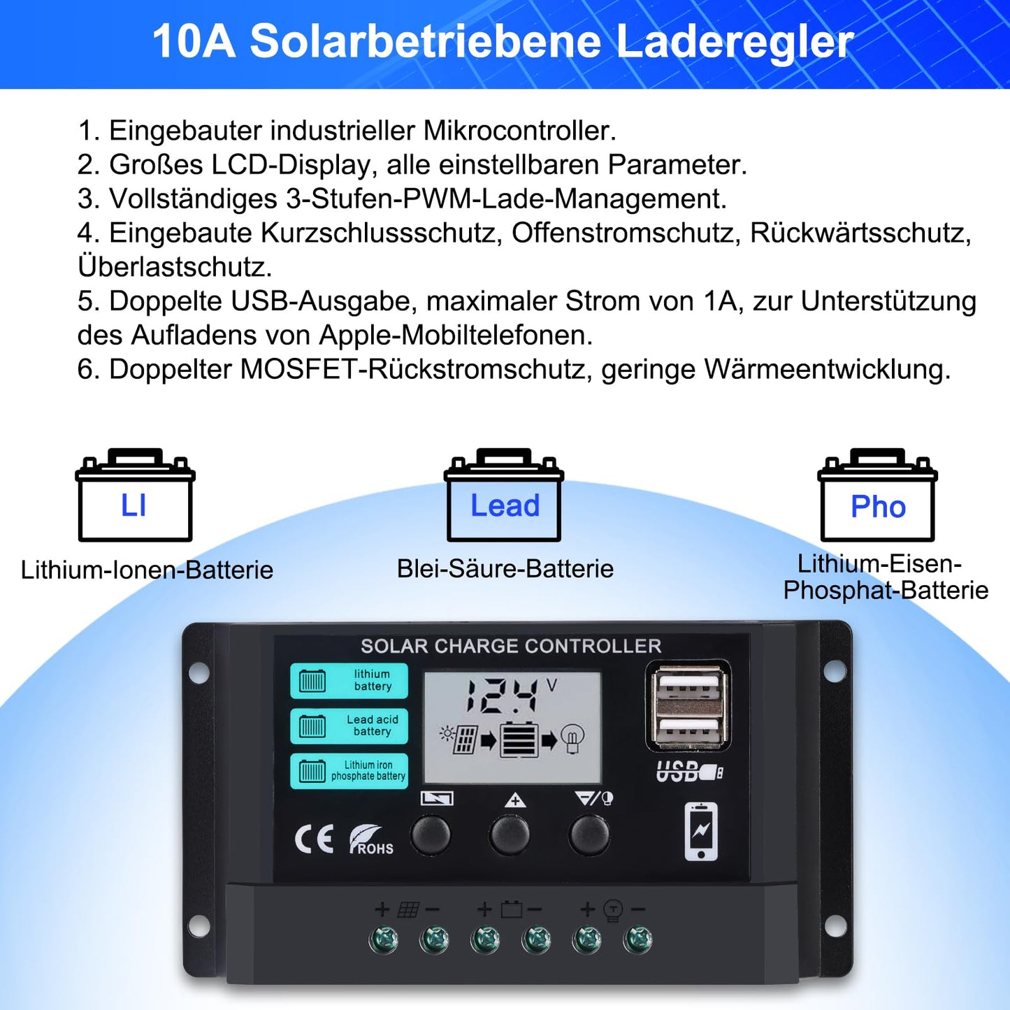 Kit panouri solare Deruxi 100W 12V 2x50W monocrystalline