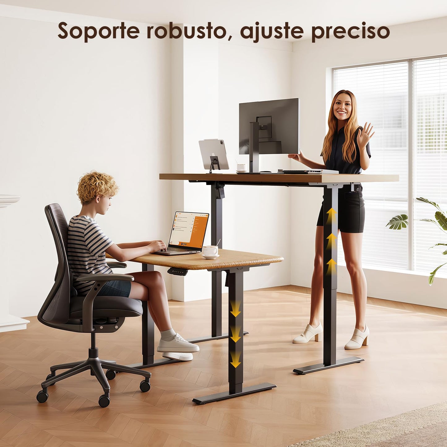 Birou reglabil OffiGo Lift Table Structure 1 motor, 70-115 cm
