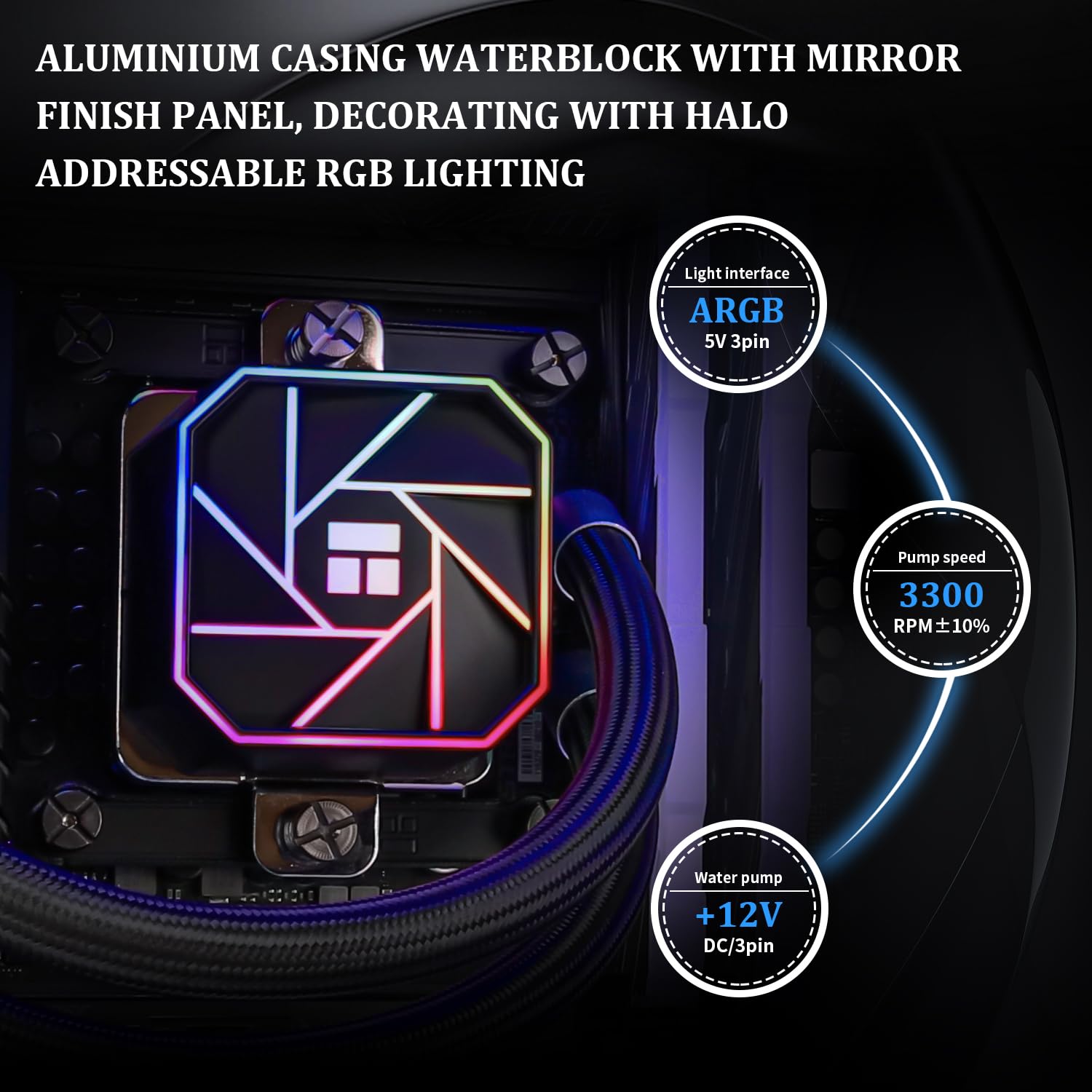 Thermalright Aqua Elite 360 V3 Liquid CPU Cooler, 360 Cooling Row Size, 3 x 120mm PWM Fans, S-FDB Bearings,for AMD/AM4/AM5, Intel LGA1150/1151/1155/1156/1200/2011/1700,Desktop CPU Cooler AIO