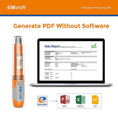 Data logger Elitech RC-51H USB temperatura si umiditate 32000 puncte