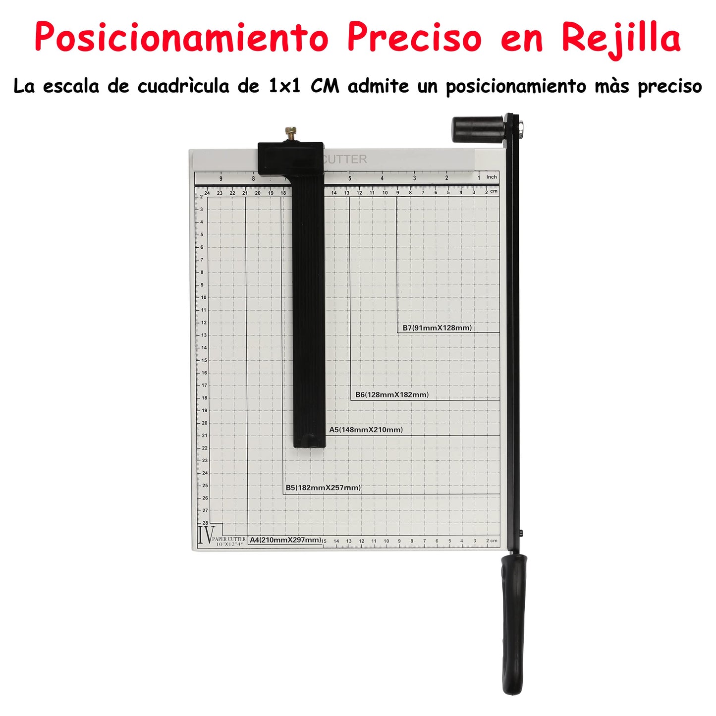 Taietor hartie H HANSEL HOME A4 Baza metalica 12 coli