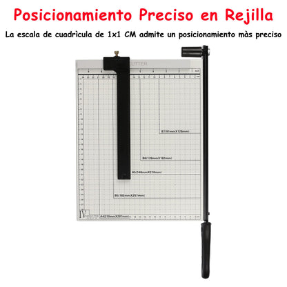 Taietor hartie H HANSEL HOME A4 Baza metalica 12 coli