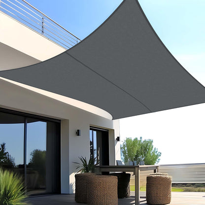 SUNNY GUARD Sun Shade Sail Triangle 4x4x4m Waterproof UV Block for Garden Outdoor Patio - Sand