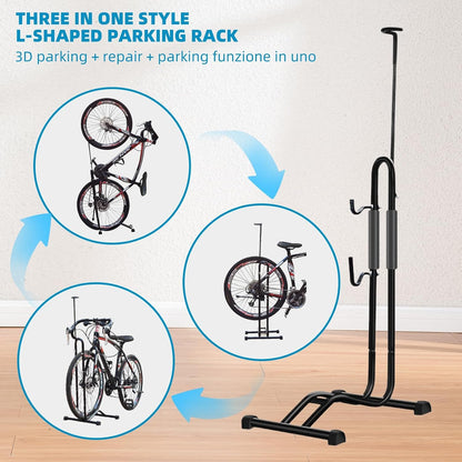 Suport bicicleta 3 in 1 ENGWE MTB pentru parcare, reparatii si spalare, diametru roata maxim 73 cm