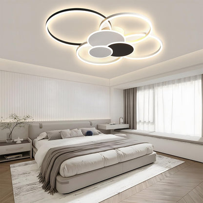 Lampa tavan LED Dimmable White + Black 68W 6800 lm telecomanda