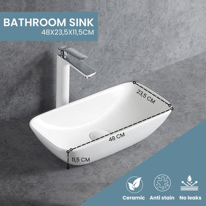 Lavoar MAGIC SELECT L7981 ceramic anti-pata 48x23,5x11,5 cm