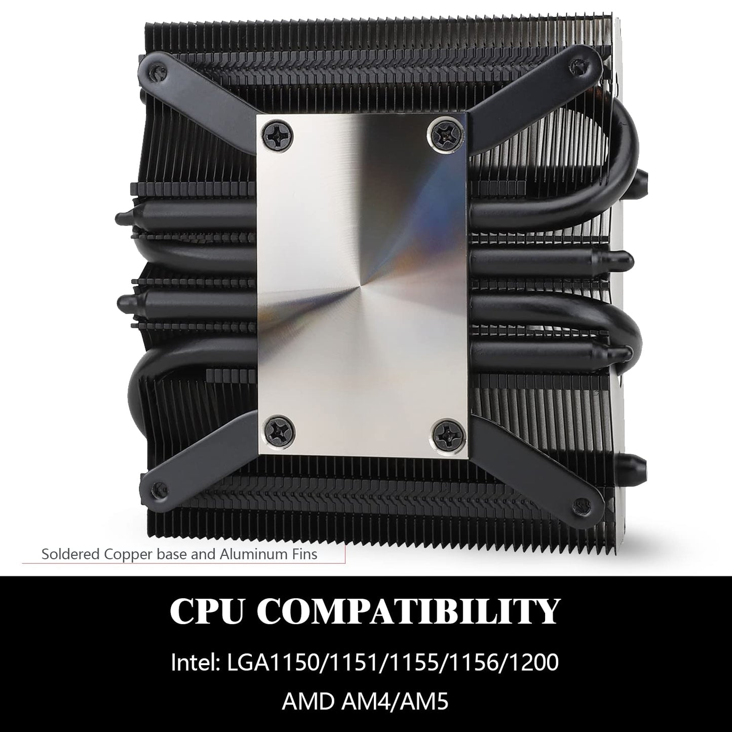 Cooler Procesor Thermalright AXP90-X53 Black Cooler CPU Low Profile 53mm, Ventilator 2700RPM Silentios, Compatibil AM4/AM5/Intel 1700