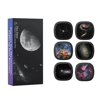Realistic Discs for Ainael Meteor and Galaxy Projector - 5K Ultra HD Slides for Home Planetarium, 6-Disc Set Without Projector (Nebula 1)