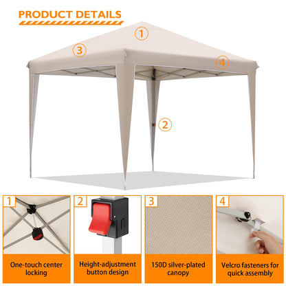 Gazebo BONTEC ZP01-FBA 3x3 m UPF 50+ rezistent la apa