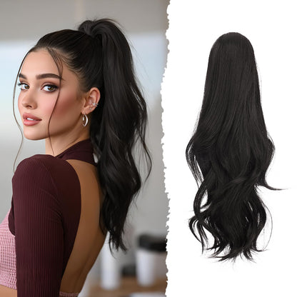 Coada de par Sofeiyan Claw Clip 16 inch Ondulata Dark Brown