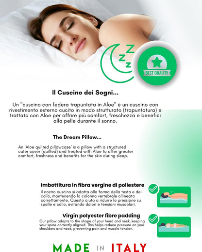 Set 2 Perne GM Aloe Bed Pillow Anti-Alergica Microfibra Alba, Set 2