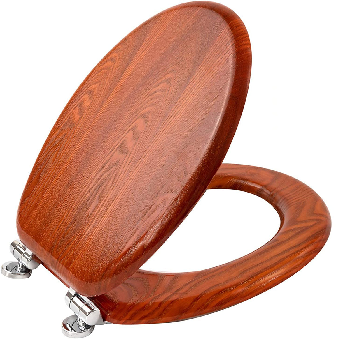 Colac WC Angel Shield Oval Lemn Inchidere Silentioasa 43x37 cm