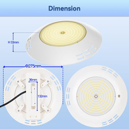Lampa piscina LyLmLe LED 35W 3500lm 12V ACDC IP68