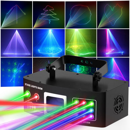 Lampa Disco Disco Light  2D RGB cu DMX 512, control muzica si telecomanda