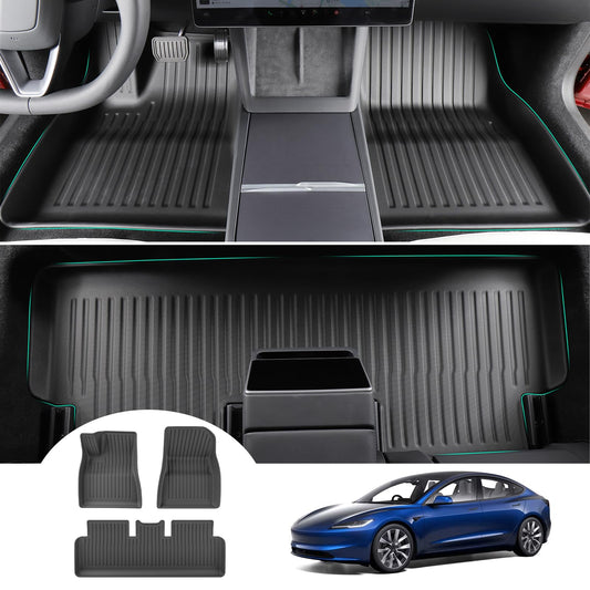 Covorase auto GAFAT Tesla Model 3 Highland TPE 3D, margine inalta