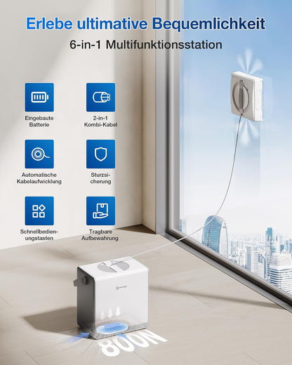 Robot de curatare geamuri ECOVACS WINBOT W2 PRO OMNI cu statie multifunctionala