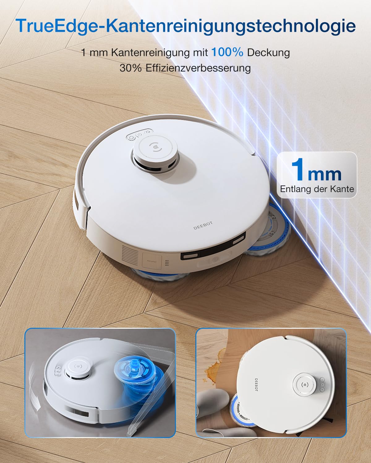 Robot aspirator ECOVACS Deebot T30C Pro Omni GEN 2 15400Pa alb