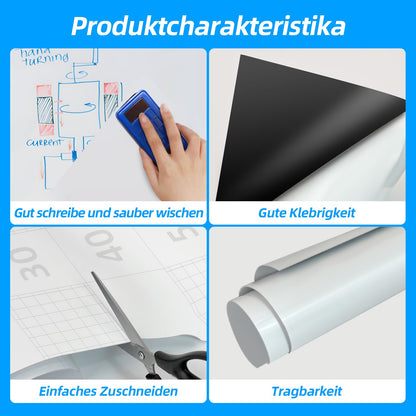 Tabla magnetica Ukaeno 50x100 cm autoadeziva PVC alba