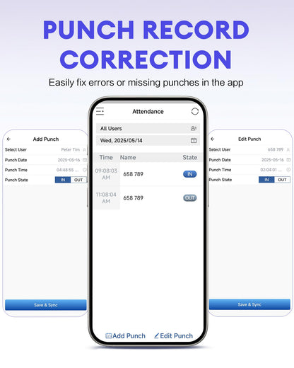 Aparat de Pontaj NGTeco W2 Biometric WiFi cu amprenta si APP iOS Android