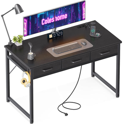 Birou Coleshome HRO-r26 120 cm cu 2 prize si 2 porturi USB