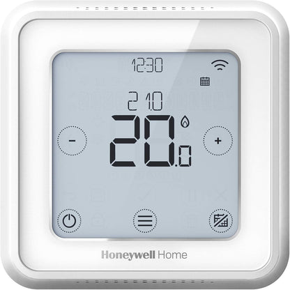Termostat inteligent WiFi Honeywell Home T6 Y6R910WF6068, alb, 10,3 x 10,3 cm