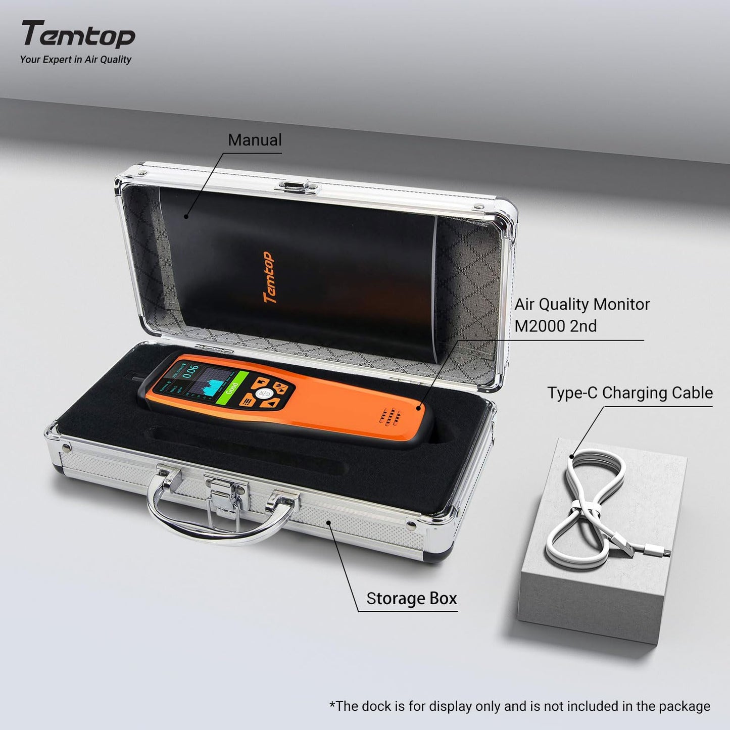 Monitor calitate aer Temtop M2000C-2nd CO2 PM2.5 PM10 TFT