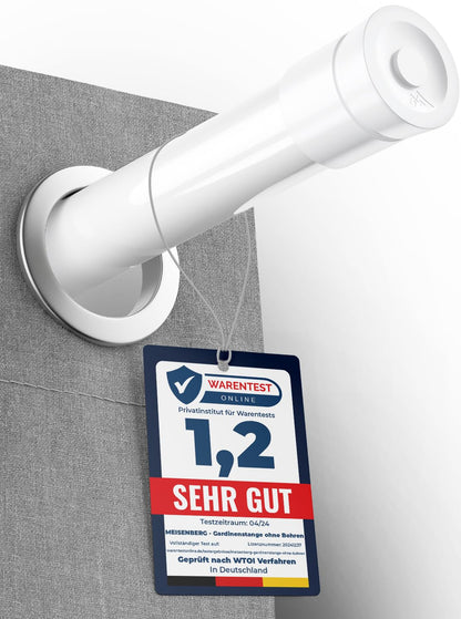Galerie MEISENBERG Telescopic Rod 110-200 cm, fara gaurire, negru