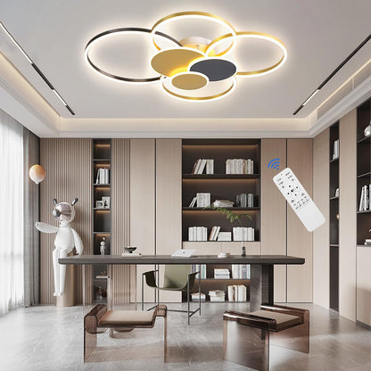 Lampa tavan LED Dimmable White + Black 68W 6800 lm telecomanda