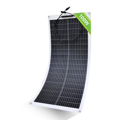 Panou solar flexibil monocristalin ECO-WORTHY 100 W, 12 V, cu cablu de incarcare
