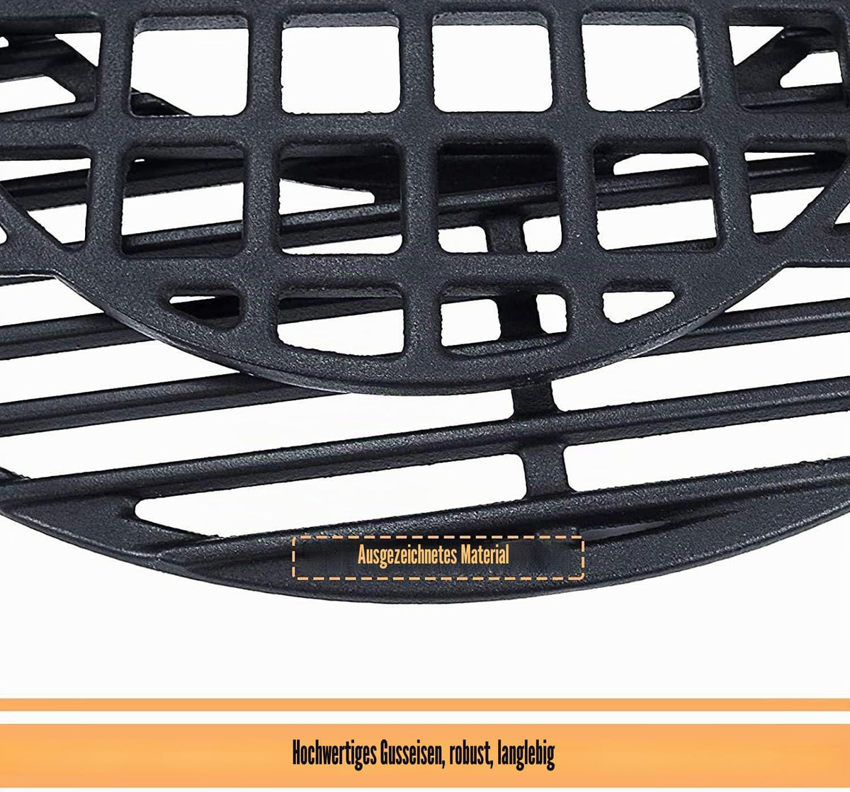 Gratar de gatit GFTIME din fonta pentru gratare Weber pe carbune de 57 cm