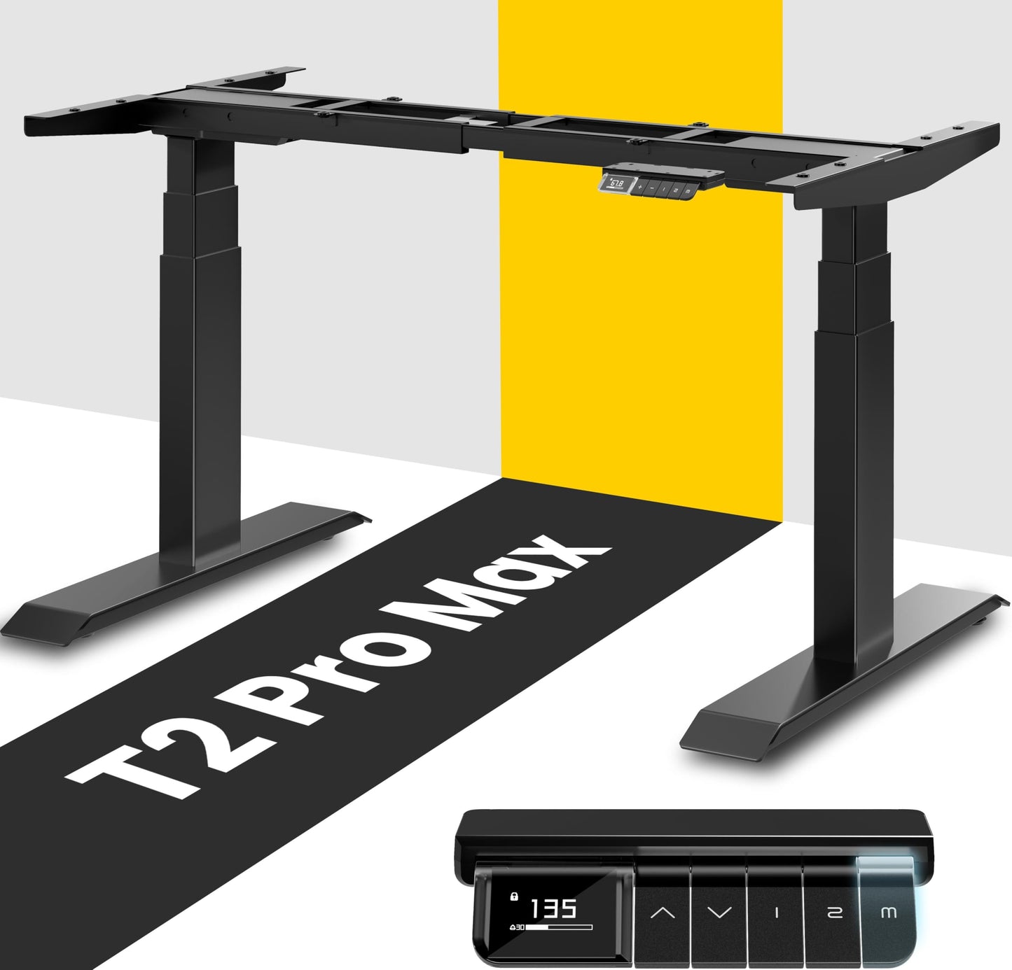 Birou MAIDeSITe T2 Pro Max reglabil electric 65-135 cm, 160 kg