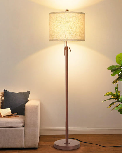 Lampa de podea Black 140-168 cm E27 LED 9W 3 temperaturi