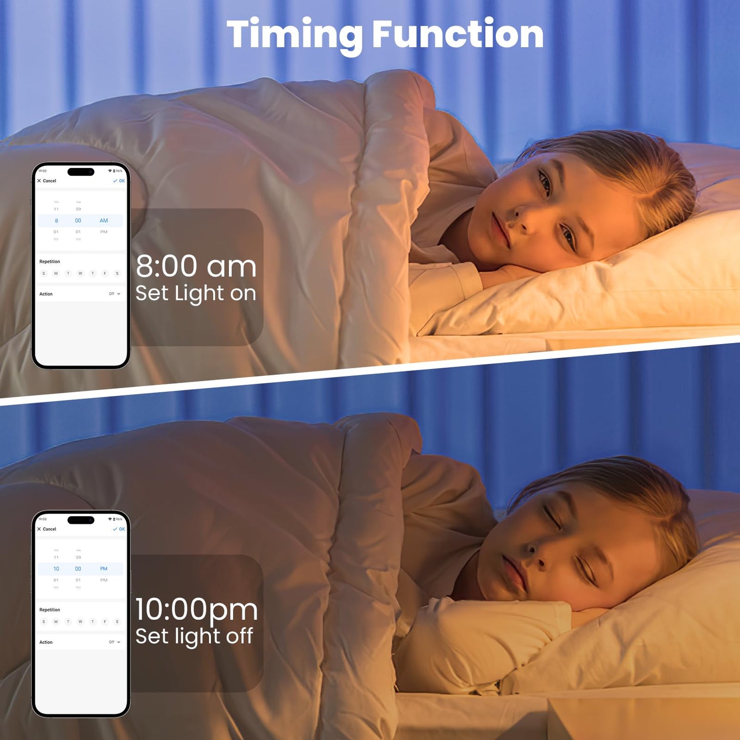 Banda LED COB 5 m 24V Wi-Fi App 3000K Alb Cald Dimmabila