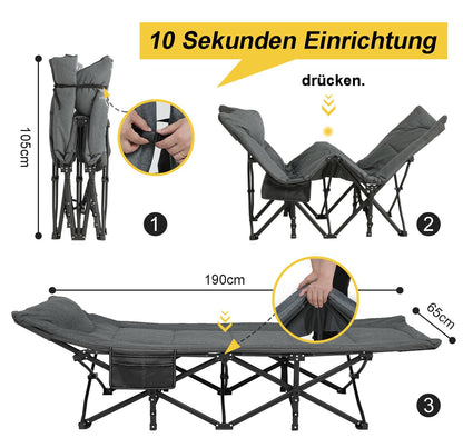 Pat camping ATORPOK SHOP Mh pliabil 200 kg cu perna integrata