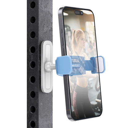 APPS2Car Gym Magnetic Phone Holder, 360 Adjustable, Compatible with 4.7-6.5" Smartphones, Alloy Base and Joint, Black