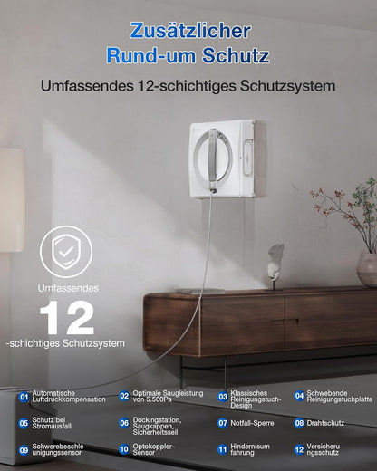 Robot de curatare geamuri ECOVACS WINBOT W2 PRO OMNI cu statie multifunctionala