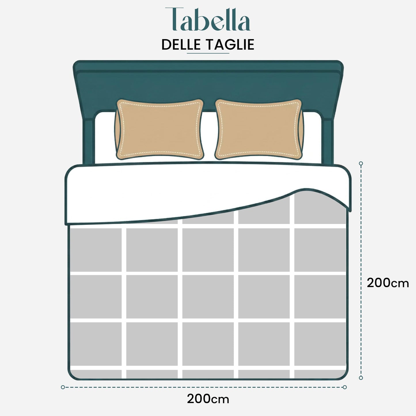 Pilota Utopia Bedding EU0021 200 x 200 cm microfibra alba