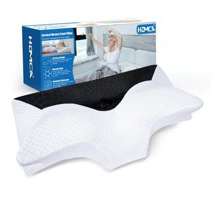 Perna cervicala HOMCA HCCP-01 Memory Foam ergonomica 60x35 cm
