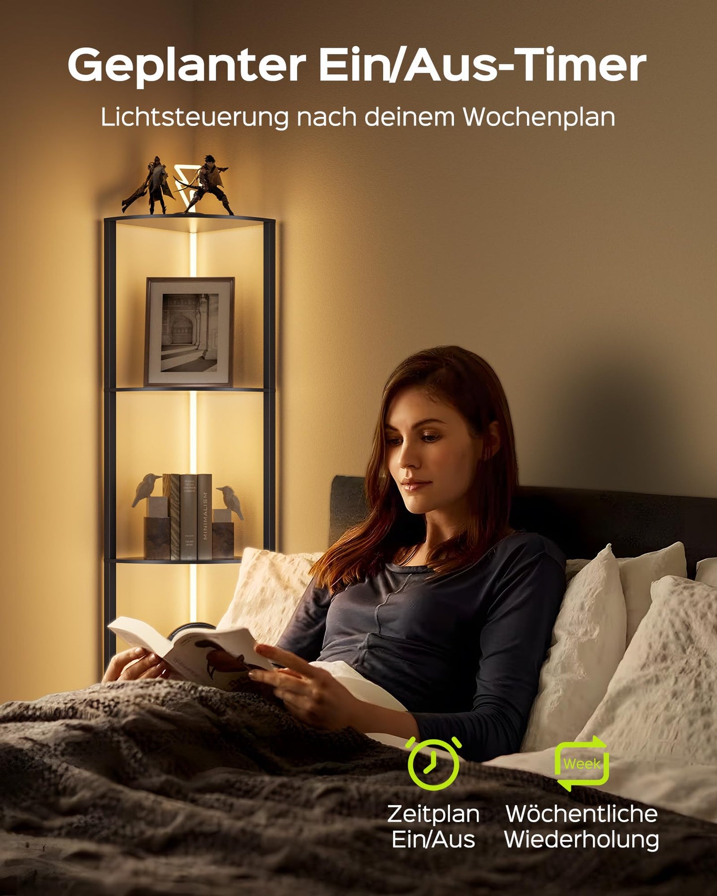Lampa podea JACKYLED 4-Tier RGB 16 milioane culori control app
