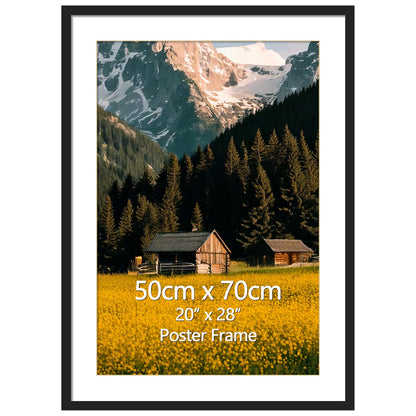 Rama poster EYMPEU 61 x 91.5 cm aluminiu negru montare perete