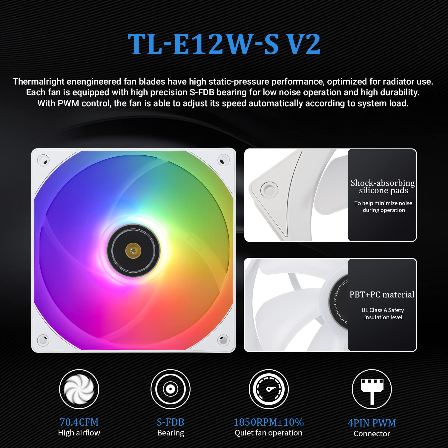 Thermalright Frozen Prism 360 White ARGB AIO Water Cooler,Liquid CPU Cooler, 3×120mm PWM Fans Water Cooling System,1850RPM High Speed,Compatible with AMD/AM4/AM5 & Intel LGA1156/1200/2011/1700