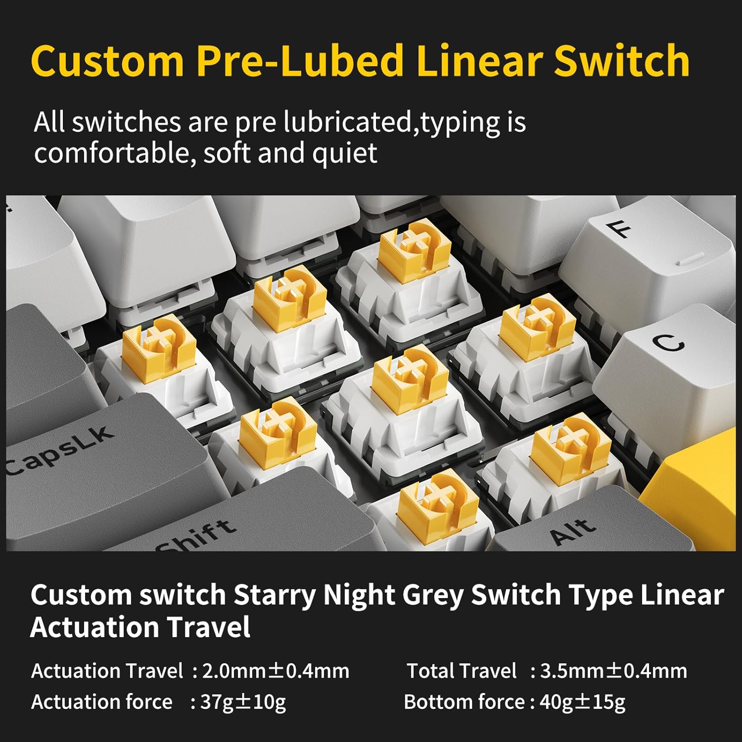 AK820 75% Wired RGB Gasket Mechanical Keyboard with Volume Knob, South Facing LED, Poron Foam, PBT Keycaps, Custom Programmable Hot-Swap Keyboard