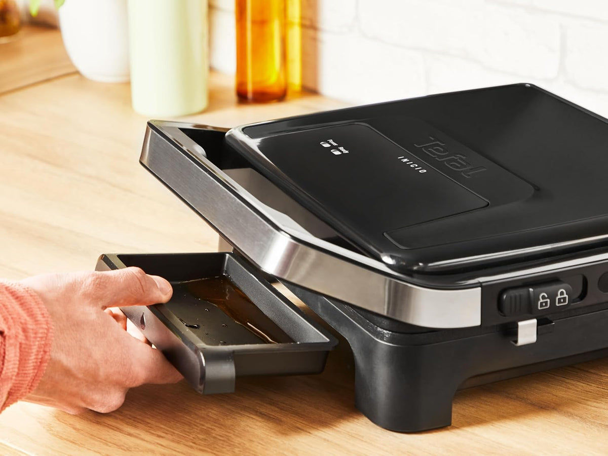 Grill de contact si panini Tefal Inicio Classic 2 in 1, 2000 W, negru