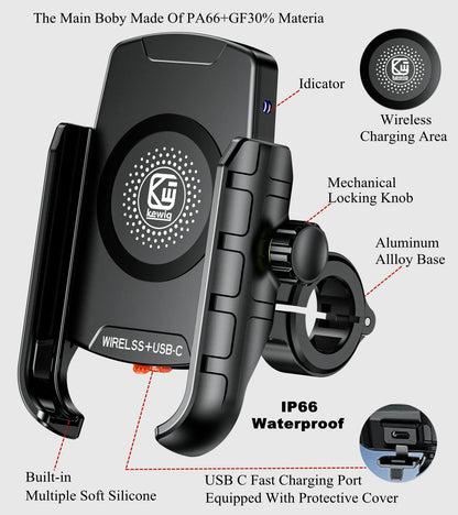 Suport telefon moto BRCOVAN M9S Qi 15W incarcare wireless